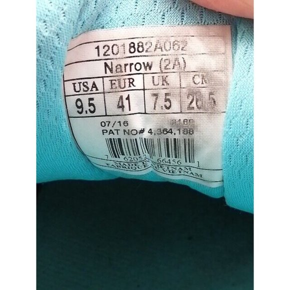 Brooks Womens Sneakers Addiction A12 Blue Lace Up Running Shoe Low 9.5 Narrow - Picture 10 of 13